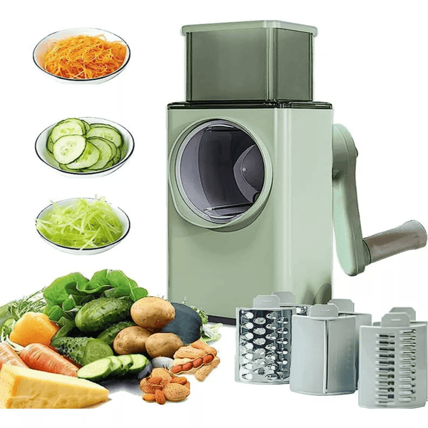 Multiprocessador Manual Cortador Alimentos 3 Em 1 Ralador