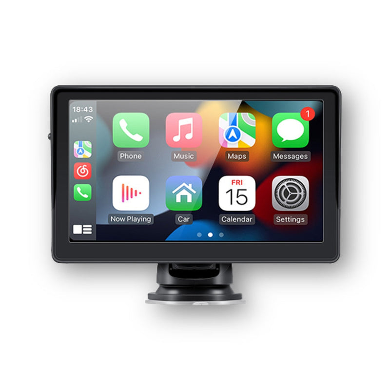 Kit Multimídia CarPlay™ FullHD 7'' Câmera de Ré e Controle Remoto