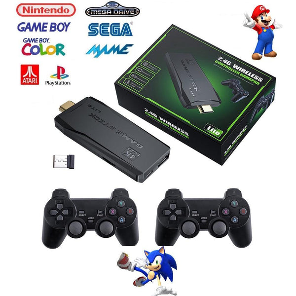 Vídeo Game Pen Drive 10 Mil Jogos Hdmi Console Antigo Box 4k