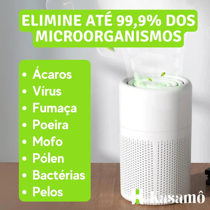 Purificador de Ar AirClean KSA4 - Com Filtro HEPA e Função Ionizador