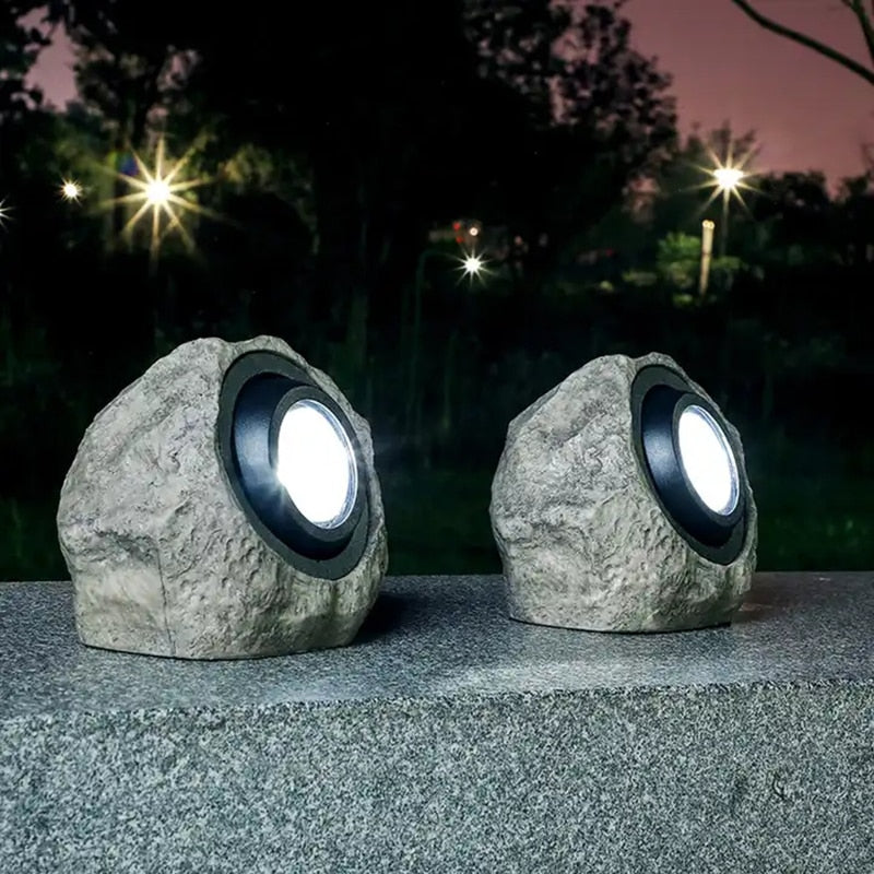 Luminária de Led Solar para Jardim À Prova d'água - Inova Rocks