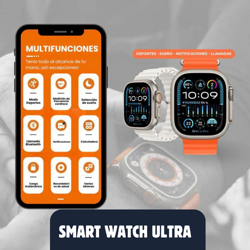 Smart Watch ULTRA + 7 correas de regalo