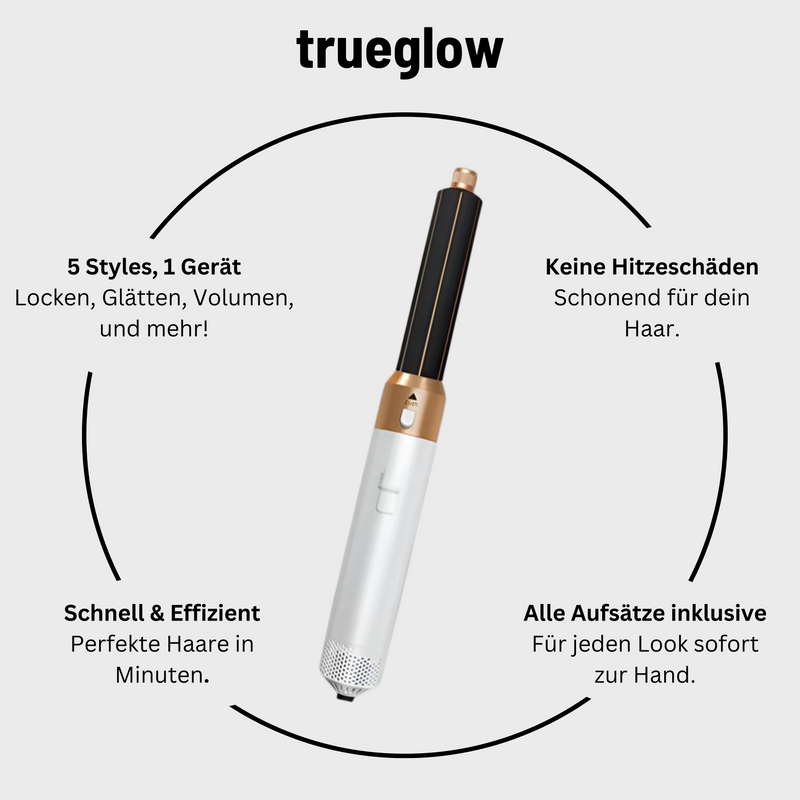 Trueglow's - 5 in 1 Luxus-Haarstyler