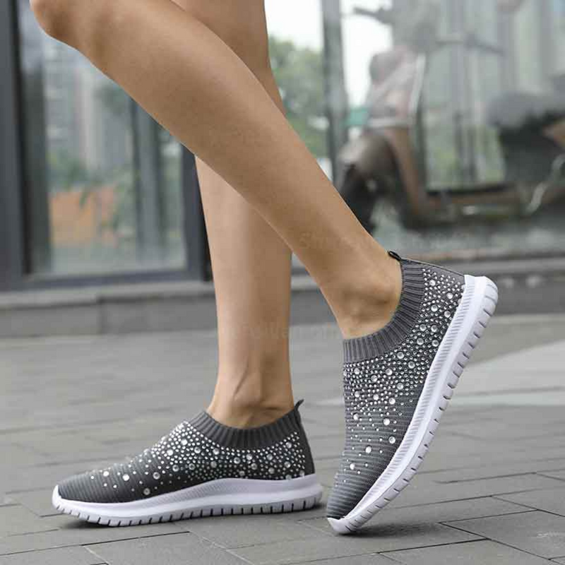 Tênis Feminino Kamilla – Sola Vulcanizada e Malha Respirável Para Caminhada e Passeios- Moda Orto