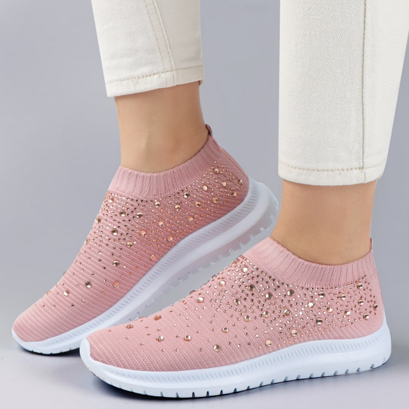Tênis Feminino Kamilla – Sola Vulcanizada e Malha Respirável Para Caminhada e Passeios- Moda Orto