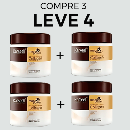 (COMPRE 1 E LEVE 2!) Máscara de Colágeno Alemã - Karseell® 536g [Restauração Completa e Permanente]